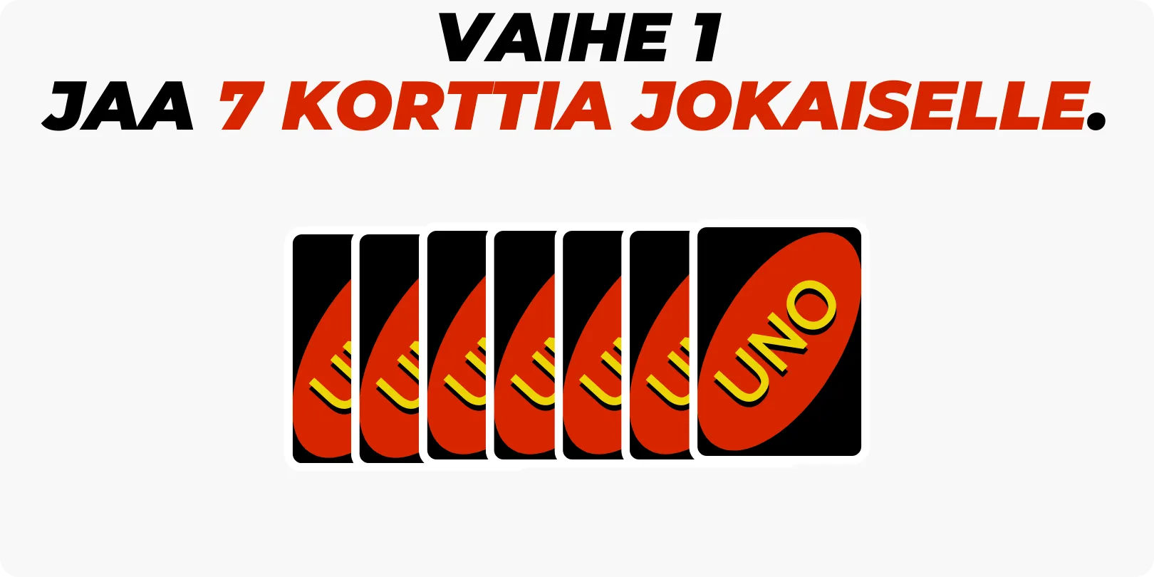 Vaihe 1 - Jaa kortit