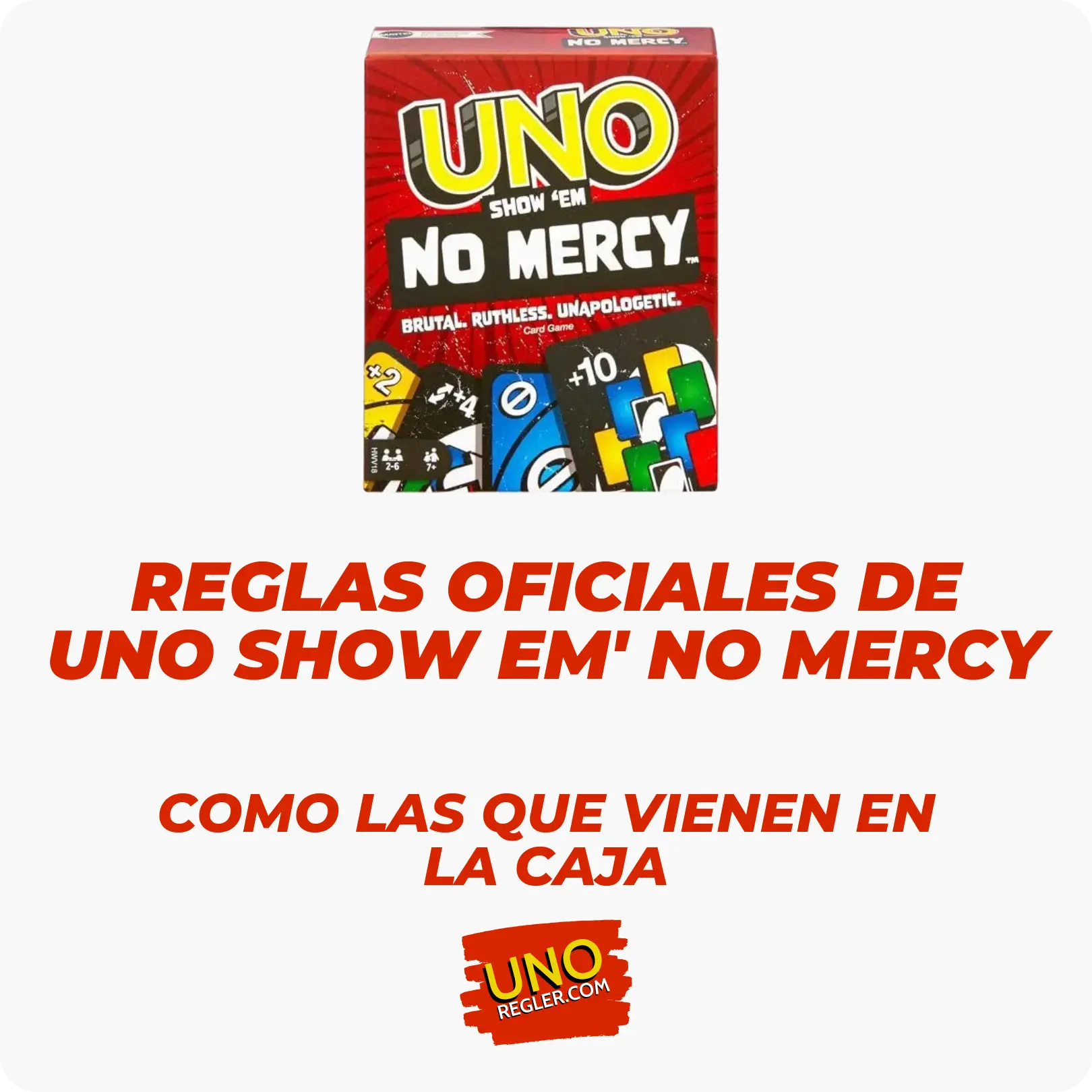 Reglas oficiales de Uno No Mercy